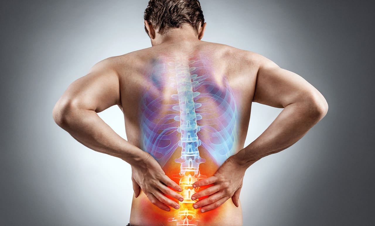 Estudio postural silueta columna